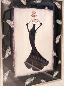 Framed Gussied Up Print by Joycelyne Anderson