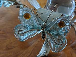 Beautiful Centerpiece with Art Glass Paperweight