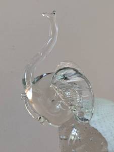 Art Glass Elephant Figurine