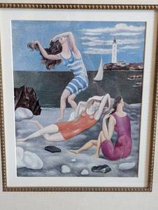 Framed The Bathers Print by Picasso