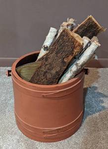 Cute Painted Wood Bucket