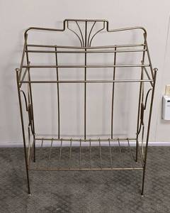 Vintage Brass Towel Rack
