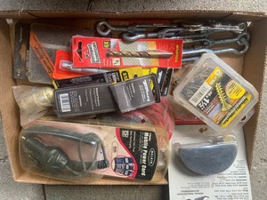 Box of tools and supplies