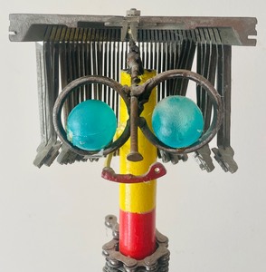 lot 1 image: Andrea the Typist Abstract Art made from Typewriter Parts by Norman C. Hansen