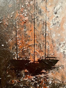 lot 2 image: Outstanding Vintage Original Painting by James A. Hedlund