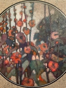 lot 50A image: Beautiful Framed Floral Art with a Textured Finish