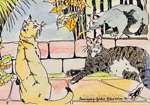 lot 52 image: Hemingways Garden Numbered Print by Ann Irvine