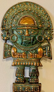 lot 80 image: Metal Ceremonial Knife Wall Art