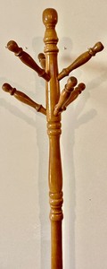 lot 82 image: Wooden Coat Rack