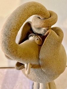 lot 92 image: Pretty Pottery Elephant Statue