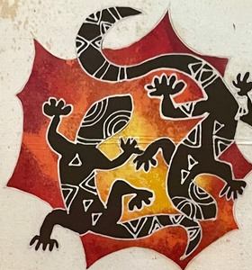 lot 143 image: Original Geckos Batik by Alim from Bali, Indonesia
