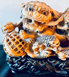lot 149 image: Asian Inspired Dragon Resin Sculpture