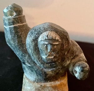 lot 176 image: Inuit Carved Rock Figurine