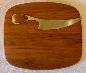lot 214 image: 3 DANSK Wooden Serving Pieces