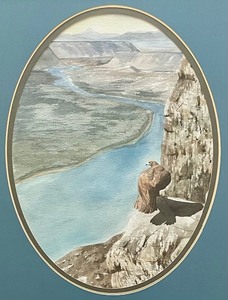 lot 220 image: Eagle Lookout Framed Print by Richard Mittelstadt