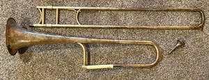 lot 217 image: Vintage King Trombone by the H.N. White Company with Case