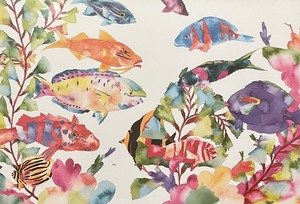 lot 242 image: Framed Fishy Print by Tracy Taylor