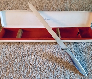 lot 205 image: Vintage Gerber Carving Set including a Snickerskee Knife and RON Fork