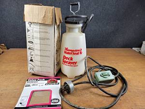 Pressure Sprayer, Sandpaper and RV Cord - NO SHIPPING