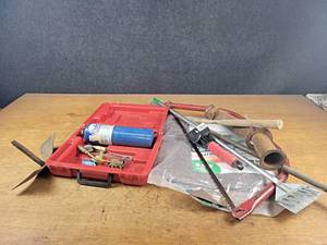 Propane Torch Kit (Empty), Axe Head, Tarp, Tree Saw, and More - NO SHIPPING