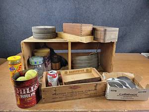Western Cartridge Co. Crate, Tennis Balls, Cheese Box, and More - NO SHIPPING