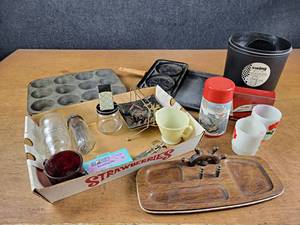 Vintage Thundercats Thermos, Muffin Tins, Fire King, and More - NO SHIPPING