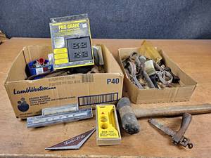 Antique Tools, Badges, 4-Outlet Power Center, and More