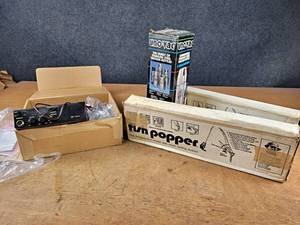 COBRA 18WXST CB Radio, (2) Fish Popper Rod Holder and Thermos
