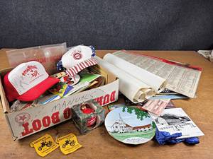 Large Lot of Ephemera, Autographed Hat, Collectibles, and More
