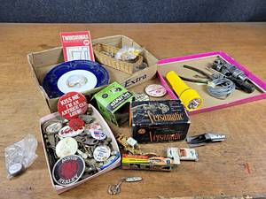 Snap-On Tools, Vintage Local Buttons, Advertising, Versamatic Speed Reducer, and More