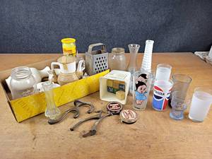Vintage Hooks, Petunia Pig Glass, Vintage PEPSI Glass, and More - NO SHIPPING