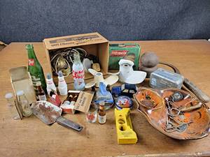 Champion Spark Plug Cologne Bottles, Pepsi Salt & Pepper Shakers, Boat Props, Cast Iron Fence Post Top, and More