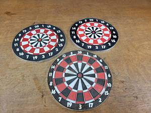 Lot of (3) 11.5 Diameter Dart Boards