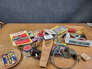 Vintage Corn Skewers, Advertising, Whip, Little Golden book, Bungee Ball Set, and More