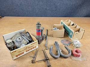 Wards Bottle Jack (Works), License Plate Topper, Tow Hooks, S-Hooks, and More