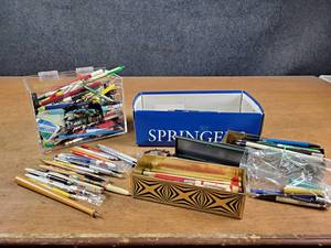 Huge Lot of Vintage Advertising Pens, Pencils, and More