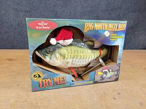 BIG MOUTH BILLY BASS Christmas Version, in Box