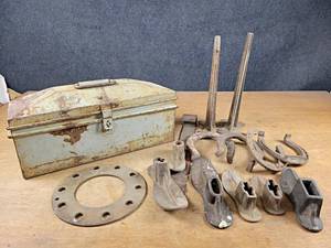 Vintage Toolbox, Horseshoes and Shoe Cobblers Forms and Stands - NO SHIPPING