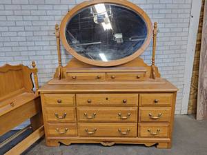 Bassett Bedroom Dresser  Mirror  Headboard, Made in the USA - NO SHIPPING