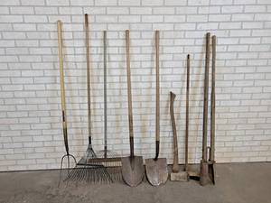 Shovels, Rakes, Pitch Fork, Post Hole Digger, and More - NO SHIPPING