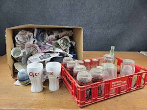 Large Lot of Coca-Cola Glasses, and More - NO SHIPPING