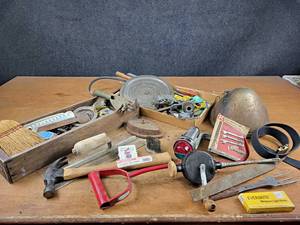 Antique Tools, Advertising, Antique Headlight, and More