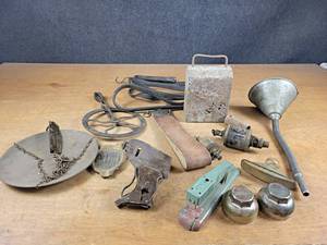 Lot of Antiques, and More - Corn Husker, Weight, Scale, REGAL Caps, and More