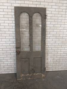 Antique Solid Wood Door - Overall about 75-12 x 31-12 - NO SHIPPING