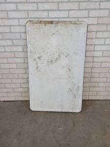Steel Enamel Table Top - About 25 x 40.5 - NO SHIPPING