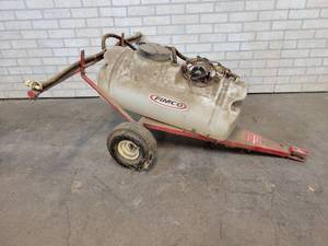 FIMCO LC-15 Pull Behind Sprayer w 12V Pump (Untested) - 15 Gallon - NO SHIPPING