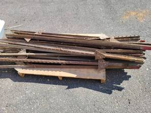 Lot of (33) Mostly 6 Steel Fence Posts  Some 4 Posts - NO SHIPPING