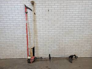 Craftsman Gas Weed Trimmer (Motor pulls over), Tree Pruner and Garage Door Rail - NO SHIPPING