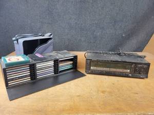 Vintage KENWOOD Cassette Deck Player - Model KX-66W (Powers on), Collection of CDs and More