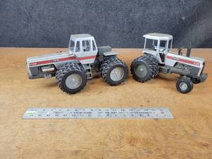 Lot of (2) WHITE Field Boss Toy Tractors